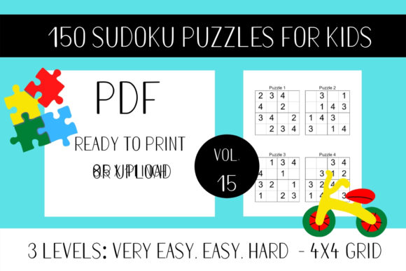 150 Sudoku Puzzles for Kids Vol.15: Integrating Ready-to-Print Assets into Educational and Publishing Workflows