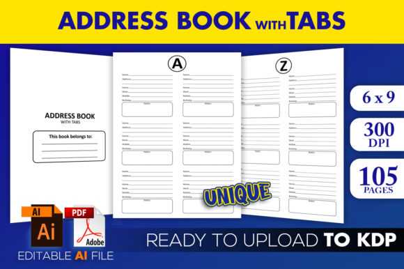 Creating a Professional Address Book with Tabs KDP Interior for Low Content Publishing