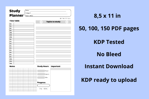 Evaluating Study Planner KDP: Format, Features, and Practical Fit for Self-Publishers