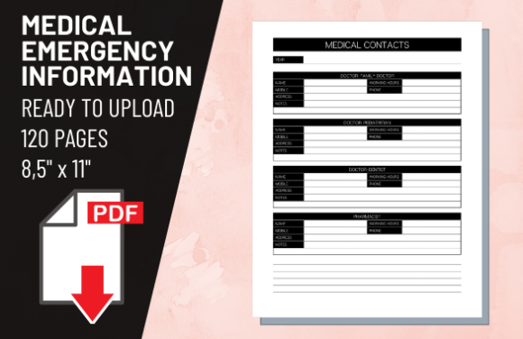 KDP Interior Medical Emergency Log Book: A Practical Resource for Publishers and Caregivers