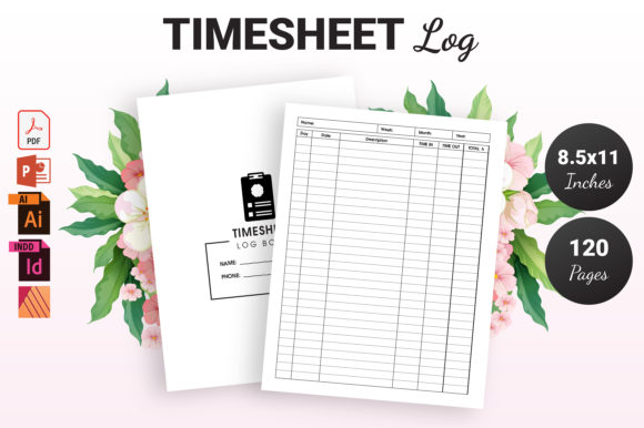 Timesheet Log Book KDP Interior Design Assets