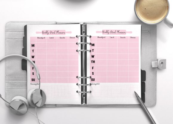Weekly Meal Planner Crepe: Organizing Nutrition with Texture and Style